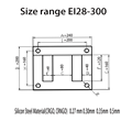 Cold Rolled Silicon Steel EI 240 for 100kva 630kva oil immersed power distribution transformer